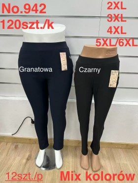 SPODNIE/LEGGINSY DAMSKIE. SIZE 2XL-6XL, KOLOR: JAK NA ZDJĘCIU (12szt/paczka)