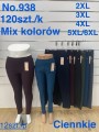 SPODNIE/LEGGINSY DAMSKIE. SIZE 2XL-6XL, KOLOR: JAK NA ZDJĘCIU (12szt/paczka)