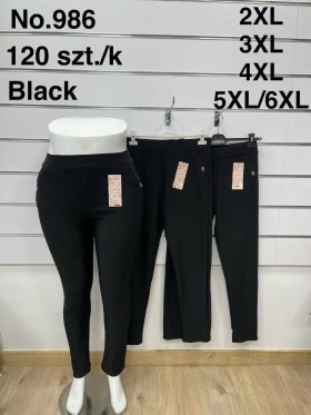 SPODNIE/LEGGINSY DAMSKIE. SIZE 2XL-6XL, KOLOR: JAK NA ZDJĘCIU (12szt/paczka)