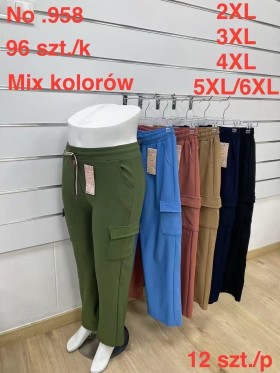 SPODNIE/LEGGINSY DAMSKIE. SIZE 2XL-6XL, KOLOR: JAK NA ZDJĘCIU (12szt/paczka)