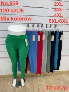 SPODNIE/LEGGINSY DAMSKIE. SIZE 2XL-6XL, KOLOR: JAK NA ZDJĘCIU (12szt/paczka)