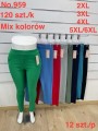 SPODNIE/LEGGINSY DAMSKIE. SIZE 2XL-6XL, KOLOR: JAK NA ZDJĘCIU (12szt/paczka)