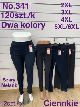 SPODNIE/LEGGINSY DAMSKIE. SIZE 2XL-6XL, KOLOR: JAK NA ZDJĘCIU (12szt/paczka)