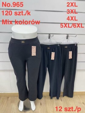 SPODNIE/LEGGINSY DAMSKIE. SIZE 2XL-6XL, KOLOR: JAK NA ZDJĘCIU (12szt/paczka)