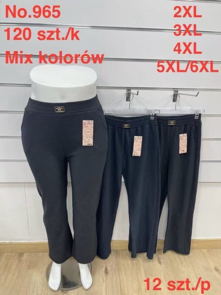 SPODNIE/LEGGINSY DAMSKIE. SIZE 2XL-6XL, KOLOR: JAK NA ZDJĘCIU (12szt/paczka)