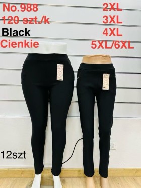 SPODNIE/LEGGINSY DAMSKIE. SIZE 2XL-6XL, KOLOR: JAK NA ZDJĘCIU (12szt/paczka)