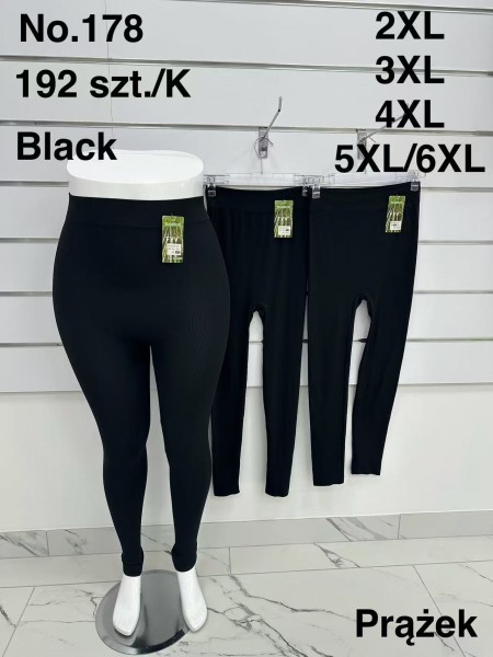 SPODNIE/LEGGINSY DAMSKIE. SIZE 2XL-6XL, KOLOR: JAK NA ZDJĘCIU (12szt/paczka)
