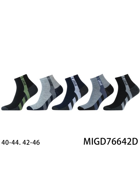 SKARPETY MĘSKIE. SIZE 40-46, KOLOR: JAK NA ZDZJĘCIU (40PAR/PACZKA)
