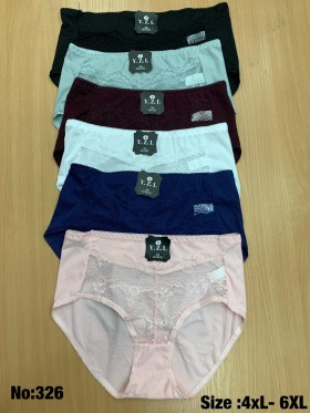 Majtki damskie size 4XL-6XL , paczka 24szt mix kolor