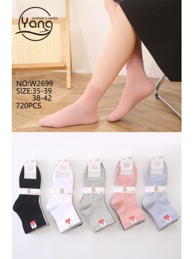 SKARPETY DAMSKIE. SIZE 36-41, KOLOR: JAK NA ZDZJĘCIU (40PAR/PACZKA)
