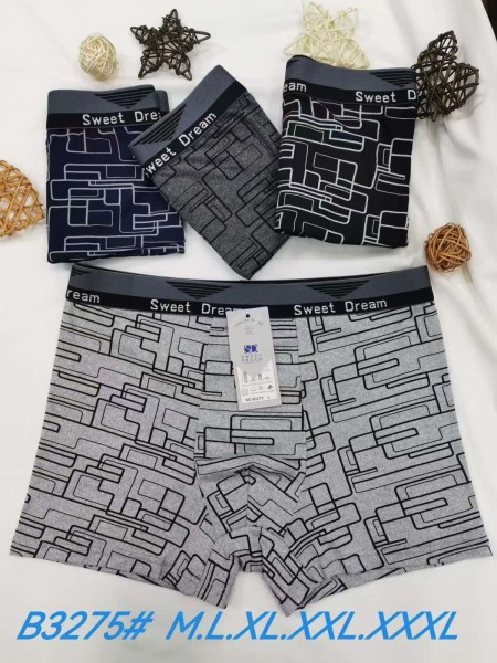 BOKSERKI MĘSKIE. SIZE M-3XL (24SZT/PACZKA) KOLOR JAK NA ZDZJĘCIU