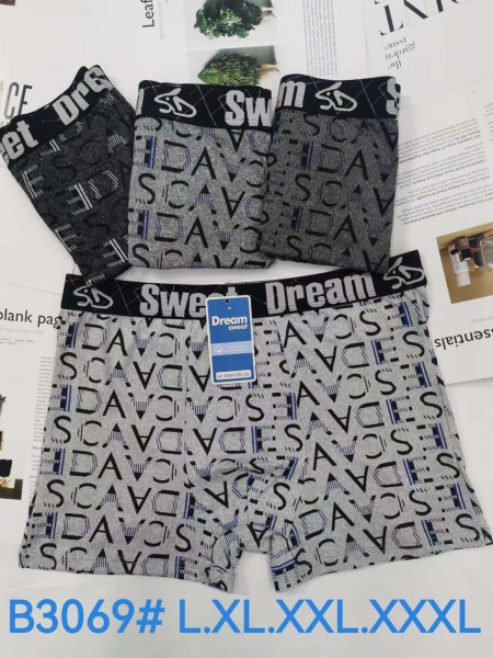 BOKSERKI MĘSKIE. SIZE L-3XL (24SZT/PACZKA) KOLOR JAK NA ZDZJĘCIU