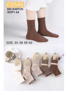 SKARPETY DAMSKIE . SIZE 35-42 (50PAR/PACZKA) KOLOR JAK NA ZDZJĘCIU