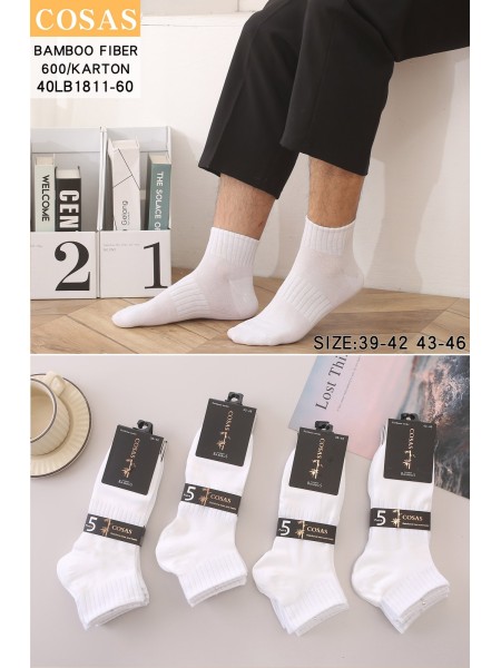 SKARPETY MĘSKIE . SIZE 39-46 (40PAR/PACZKA) KOLOR JAK NA ZDZJĘCIU