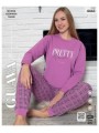 PIŻAMA DAMSKA TURECKA. SIZE M-2XL (4SZT/PACZKA) KOLOR JAK NA ZDZIĘCIU