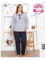 PIŻAMA DAMSKA TURECKA. SIZE 2XL-4XL (3SZT/PACZKA) KOLOR JAK NA ZDZIĘCIU