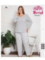 PIŻAMA DAMSKA TURECKA. SIZE 2XL-4XL (3SZT/PACZKA) KOLOR JAK NA ZDZIĘCIU