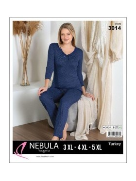 PIŻAMA DAMSKA TURECKA. SIZE 3XL-5XL (3SZT/PACZKA) KOLOR JAK NA ZDZIĘCIU