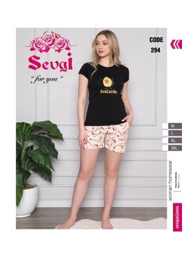 PIŻAMA DAMSKA TURECKA. SIZE: M-2XL ( 4 SZT/PACZKA ) KOLOR JAK NA ZDZIĘCIU