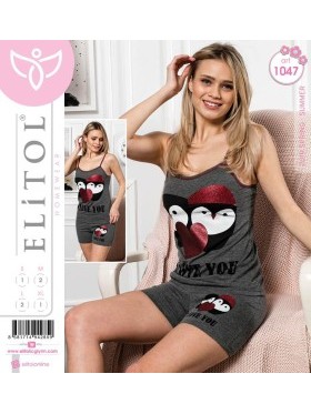 PIŻAMA DAMSKA TURECKA. SIZE: S-XL ( 6 SZT/PACZKA ) KOLOR JAK NA ZDZIĘCIU