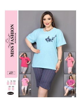 PIŻAMA DAMSKA TURECKA. SIZE: L-4XL ( 5 SZT/PACZKA ) KOLOR JAK NA ZDZIĘCIU
