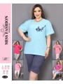 PIŻAMA DAMSKA TURECKA. SIZE: L-4XL ( 5 SZT/PACZKA ) KOLOR JAK NA ZDZIĘCIU