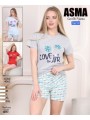 PIŻAMA DAMSKA TURECKA. SIZE: S-2XL ( 5 SZT/PACZKA ) KOLOR JAK NA ZDZIĘCIU