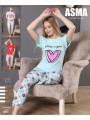 PIŻAMA DAMSKA TURECKA. SIZE: S-2XL ( 5 SZT/PACZKA ) KOLOR JAK NA ZDZIĘCIU