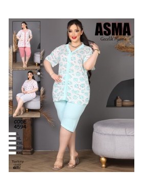 PIŻAMA DAMSKA TURECKA. SIZE: L-4XL ( 5 SZT/PACZKA ) KOLOR JAK NA ZDZIĘCIU