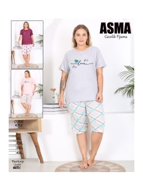 PIŻAMA DAMSKA TURECKA. SIZE: L-4XL ( 5 SZT/PACZKA ) KOLOR JAK NA ZDZIĘCIU