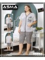 PIŻAMA DAMSKA TURECKA. SIZE: L-4XL ( 5 SZT/PACZKA ) KOLOR JAK NA ZDZIĘCIU