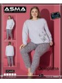 PIŻAMA DAMSKA TURECKA. SIZE: L-4XL ( 5 SZT/PACZKA ) KOLOR JAK NA ZDZIĘCIU