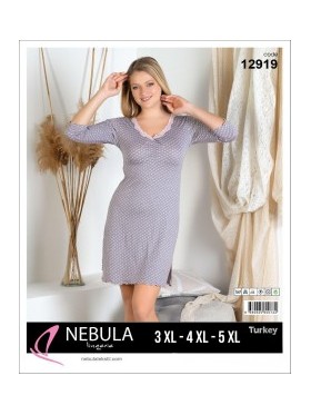KOSZULA NOCNA WISKOZA TURECKA. SIZE: 3XL-5XL ( 3 SZT/PACZKA ) KOLOR JAK NA ZDZIĘCIU