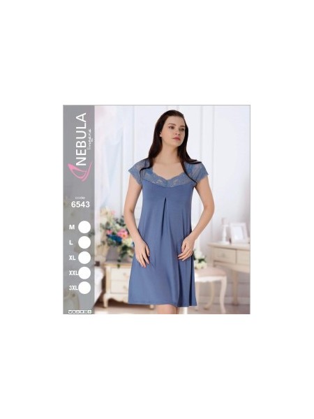 KOSZULA NOCNA WISKOZA TURECKA. SIZE: M-3XL ( 5 SZT/PACZKA ) KOLOR JAK NA ZDZIĘCIU