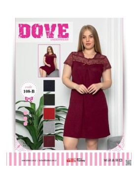 KOSZULA NOCNA WISKOZA TURECKA. SIZE: 3XL-5XL ( 3 SZT/PACZKA ) KOLOR JAK NA ZDZIĘCIU