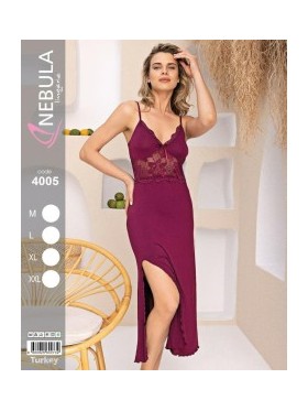 KOSZULA NOCNA WISKOZA TURECKA. SIZE: M-2XL ( 4 SZT/PACZKA ) KOLOR JAK NA ZDZIĘCIU