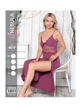 KOSZULA NOCNA WISKOZA TURECKA. SIZE: M-2XL ( 4 SZT/PACZKA ) KOLOR JAK NA ZDZIĘCIU