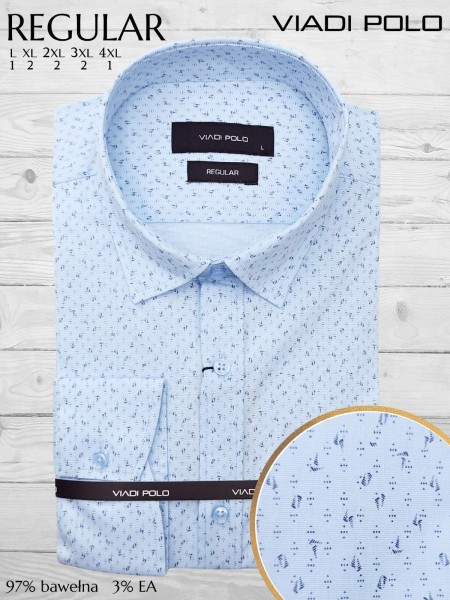 KOSZULE MIĘSKIE REGULAR. SIZE L-4XL. KOLOR JAK NA ZDJĘCIU (8SZT/PACZKA)