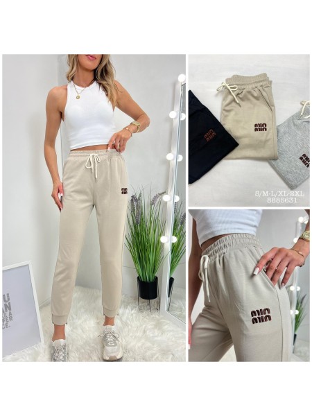 SPODNIE/LEGGINSY DAMSKIE. SIZE S-2XL, KOLOR: JAK NA ZDJĘCIU (12szt/paczka)
