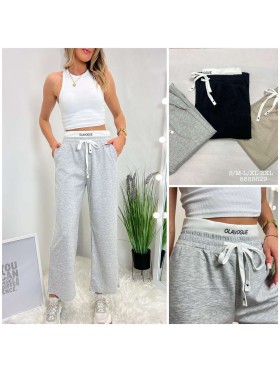 SPODNIE/LEGGINSY DAMSKIE. SIZE S-2XL, KOLOR: JAK NA ZDJĘCIU (12szt/paczka)