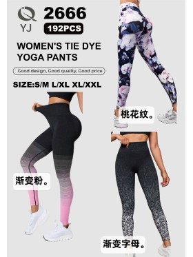 SPODNIE/LEGGINSY DAMSKIE. SIZE S-2XL, KOLOR: JAK NA ZDJĘCIU (12szt/paczka)