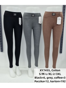 SPODNIE/LEGGINSY DAMSKIE. SIZE S-3XL, KOLOR: JAK NA ZDJĘCIU (12szt/paczka)