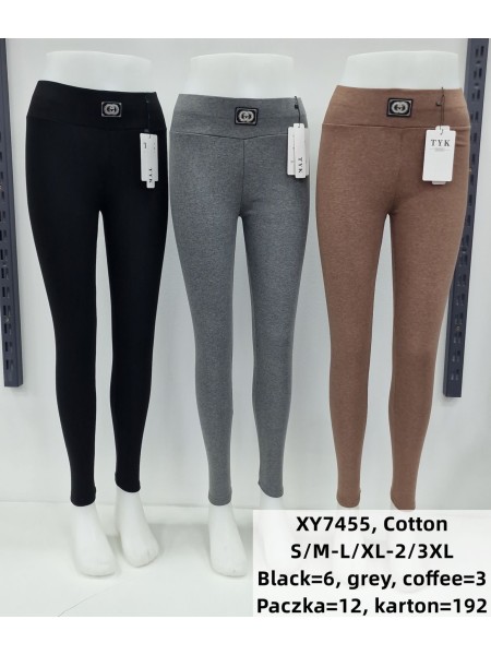 SPODNIE/LEGGINSY DAMSKIE. SIZE S-3XL, KOLOR: JAK NA ZDJĘCIU (12szt/paczka)