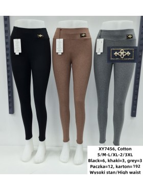 SPODNIE/LEGGINSY DAMSKIE. SIZE S-3XL, KOLOR: JAK NA ZDJĘCIU (12szt/paczka)