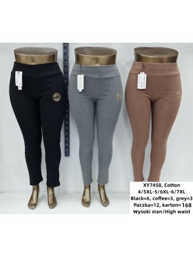 SPODNIE/LEGGINSY DAMSKIE. SIZE 4XL-7XL, KOLOR: JAK NA ZDJĘCIU (12szt/paczka)