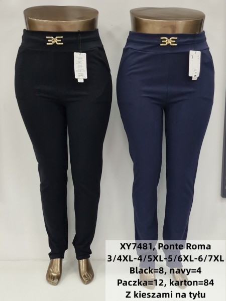 SPODNIE/LEGGINSY DAMSKIE. SIZE 3XL-7XL, KOLOR: JAK NA ZDJĘCIU (12szt/paczka)
