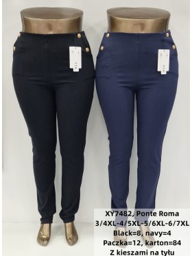 SPODNIE/LEGGINSY DAMSKIE. SIZE 3XL-7XL, KOLOR: JAK NA ZDJĘCIU (12szt/paczka)