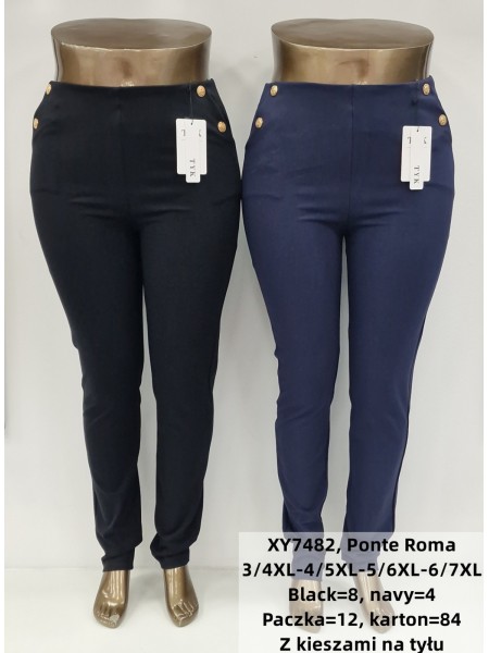SPODNIE/LEGGINSY DAMSKIE. SIZE 3XL-7XL, KOLOR: JAK NA ZDJĘCIU (12szt/paczka)