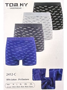 Bokserki Męskie, Size M-3XL , Kolor Jak na zdzięciu (24szt/paczka)