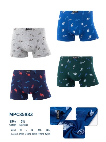 Bokserki Męskie, Size M-3XL , Kolor Jak na zdzięciu (24szt/paczka)